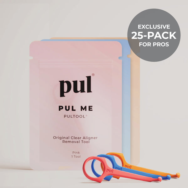 PUL Removal Tool, PULTOOL for Invisalign, Clear Aligners and Retainers (25-Pack for Dental Pros)